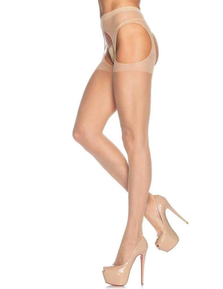 Leg Avenue  Femme Collant ouvert Transparent Leg Avenue
