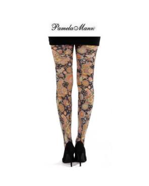  collant Pamela Man  vibrant flowers