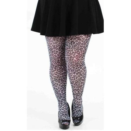  collant Pamela Man  taille spéciales small leopard naturel