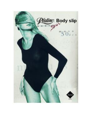 Body micro Platino manches longues slipé