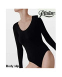 Body micro Platino manches longues slipé