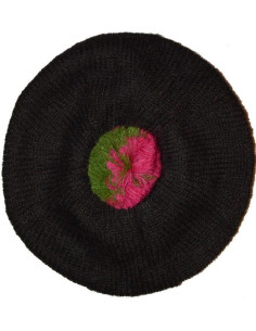 Bonnet en mohair bleu vert Bonnefoy 2