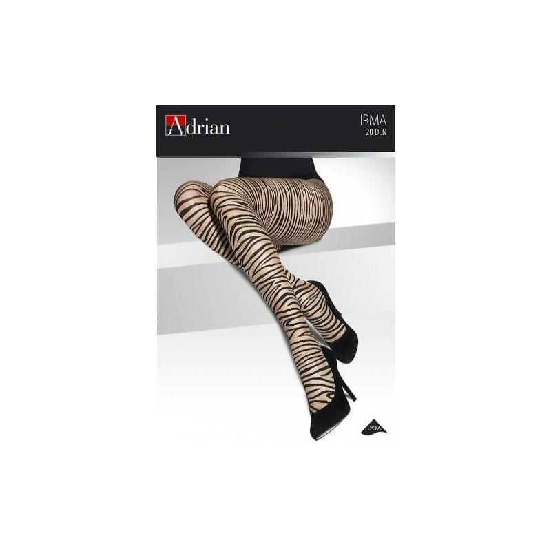 Collant-Irma-Adrian-effet-zebre-sauvage