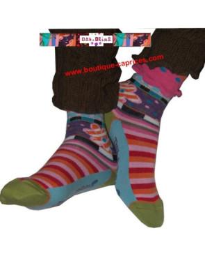 Chaussettes Du et Drino marguerite Seventy