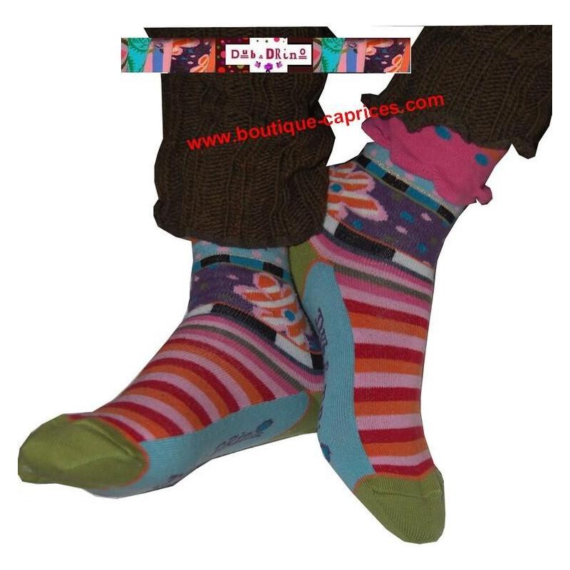 Chaussettes Du et Drino marguerite Seventy