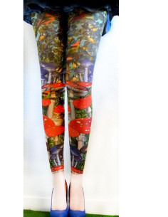 leggings marientoilette oiseaux et champignons délire