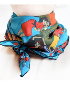 Carré MArientoilette imprimé danse délire