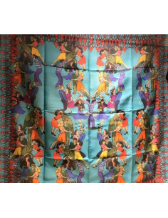 Carré MArientoilette imprimé danse délire 2