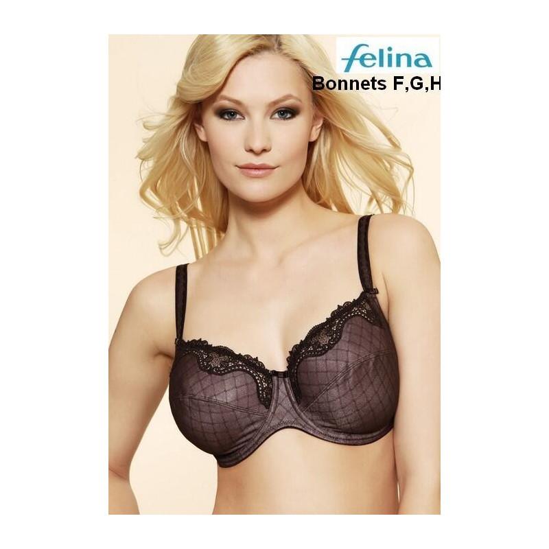 Soutien Gorge Feina Décor Chataigne