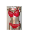 Slip Empreinte Pois glamour Cerise