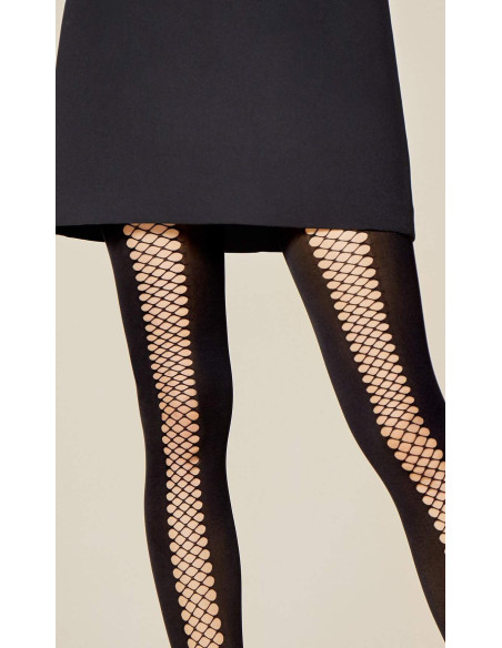 collant opaque Rapide Fiore resille à bandes