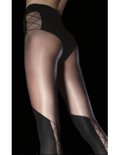 Collant fiore cuissarde laçage darya 2