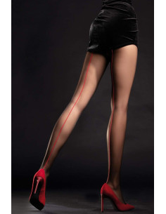 Collant invisible chic couture rouge 2