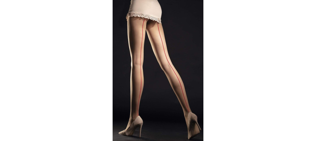 Collant chair couture rouge tendance chic et sexy