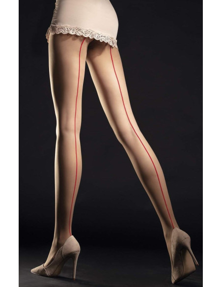 Collant chair couture rouge tendance chic et sexy