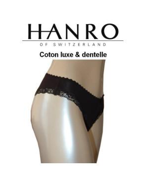 Hanro Tanga Coton et dentelle luxe