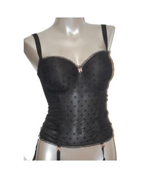  Empreinte Guépière Lola noir face