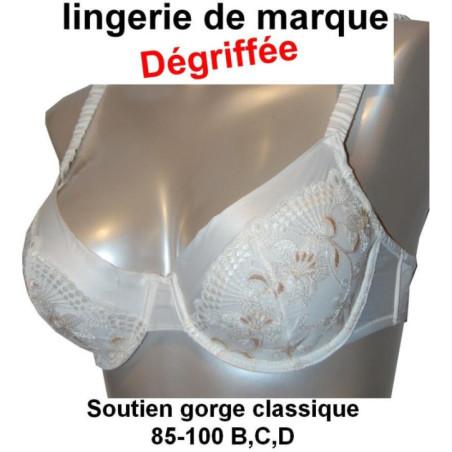 Dégriffé Soutien gorge classique Dentelle ivoire