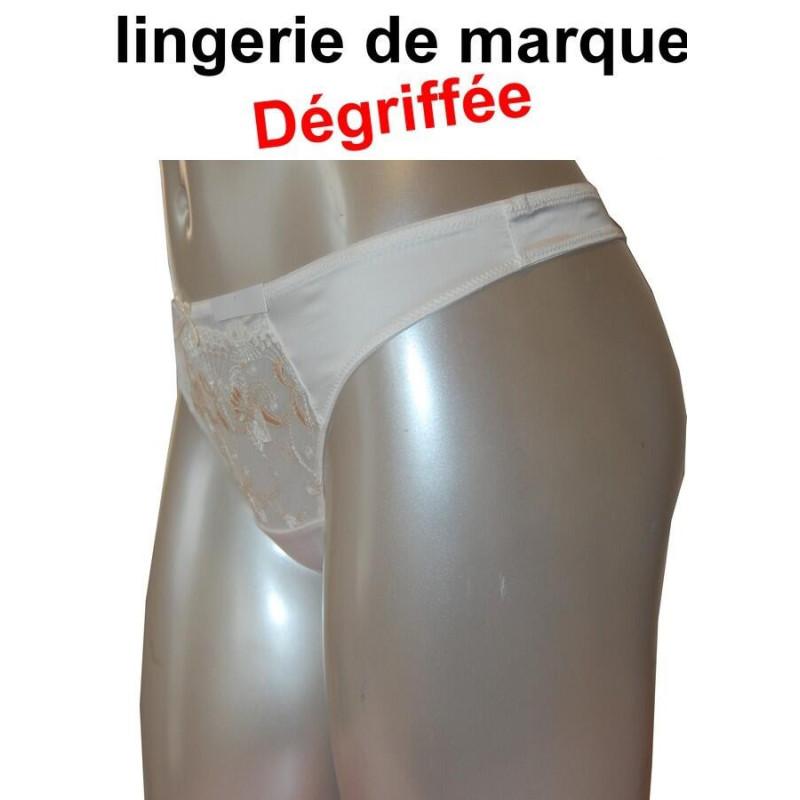 Dégriffé String classique ivoire
