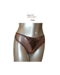 Eprise de Lise Charmel Tanga dentelle imprimée violette