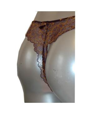  Eprise de Lise Charmel Tanga dentelle imprimée violette arrière