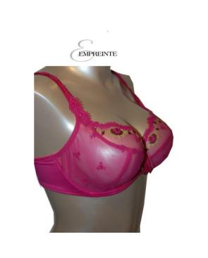  Empreinte Anastasia Soutien gorge décolleté fushia profil