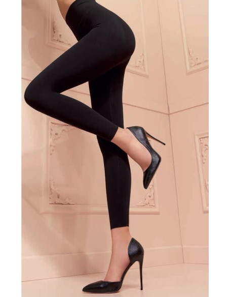 collant opaque sans pieds noir