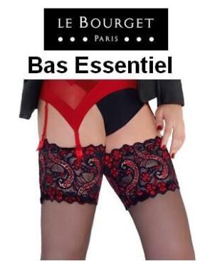 Bas Essentiel Noir et rouge retro