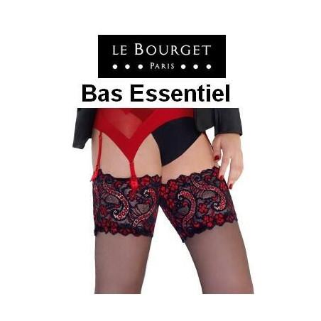 Bas Essentiel Noir et rouge retro