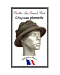 Chapeau Retro Venitien Berthe Aux grands pieds