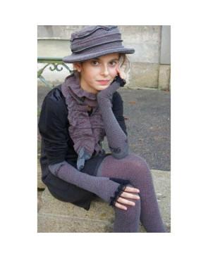  Echarpe Venitienne retro Berthe aux Grands Pieds bordeaux