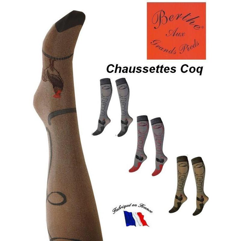 Mi bas Coccorico irisé Berhe aux grands pieds assortiments