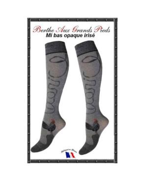 Mi bas Coccorico irisé Berhe aux grands pieds