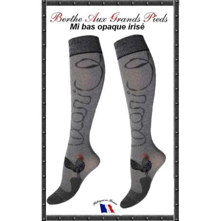 Mi bas Coccorico irisé Berhe aux grands pieds