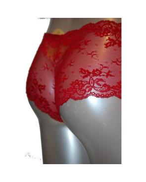  Shorty Fine dentelle Moretta rouge arière