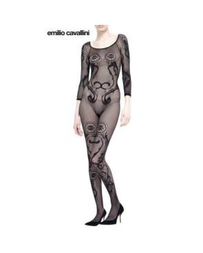 Combinaison en résille dentelle florale Emilio Cavallini