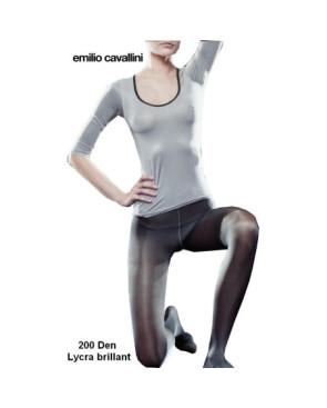 Collant Emilio Cavallini ultra opaque brillant antracithe