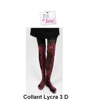 Collant fil de joie Roses art deco