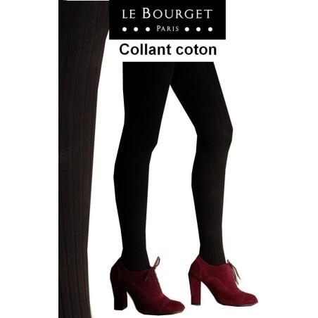 Collant Le bourget Coton Cotes Angela noir