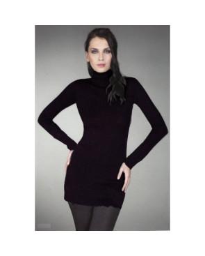 Chemise ML col cheminée noir