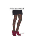 Collant Plumetis d'hiver marron