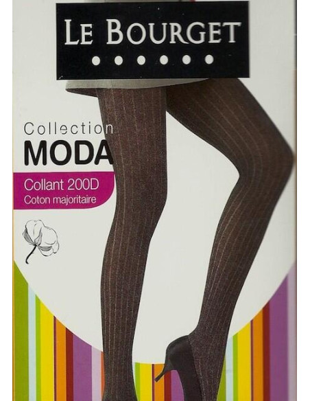 Collant Coton a cotes 