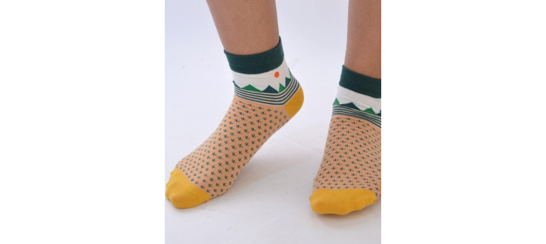 Chaussettes cactus montagnes
