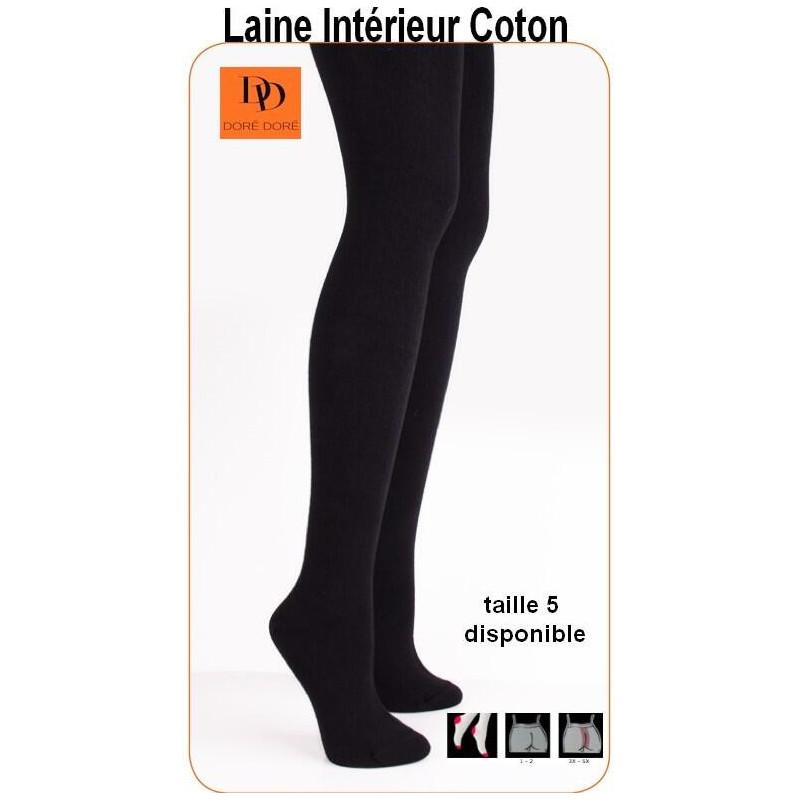 Collant Laine et Coton Doré-Doré