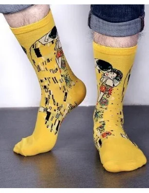 chaussettes Gustave Klimt grand maitre de la peinture Le baiser
