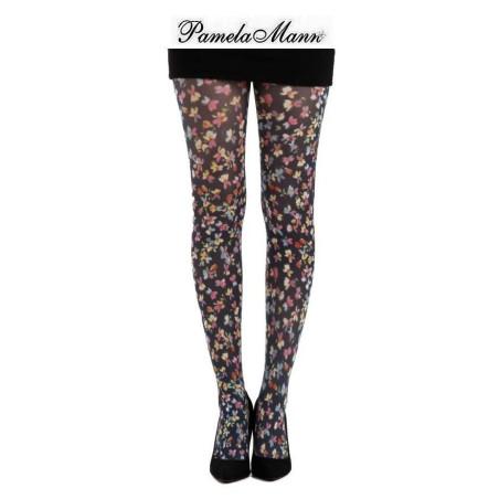 Collant Pamela Mann small disty flowers
