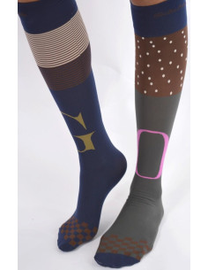 Mi bas Asymétrique Berthe aux grands Pieds Go Rose