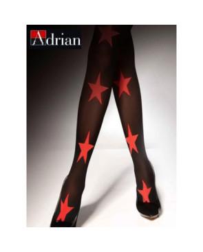 Collant Adrian étoiles rouges