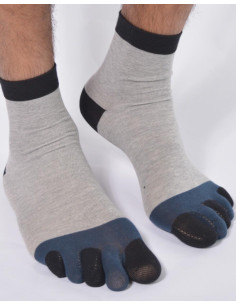 Chaussettes 5 Doigts Gris Homme 2