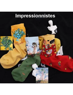 Art socks impressionnistes